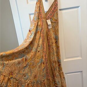 Paisley Print Maxi Dress